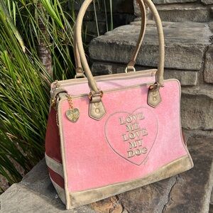 Y2K juicy couture dog carrier